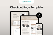 ThriveCart Checkout Template, a Landing Page Template by Pixel & Flow (Thumbnail 1 of 8)