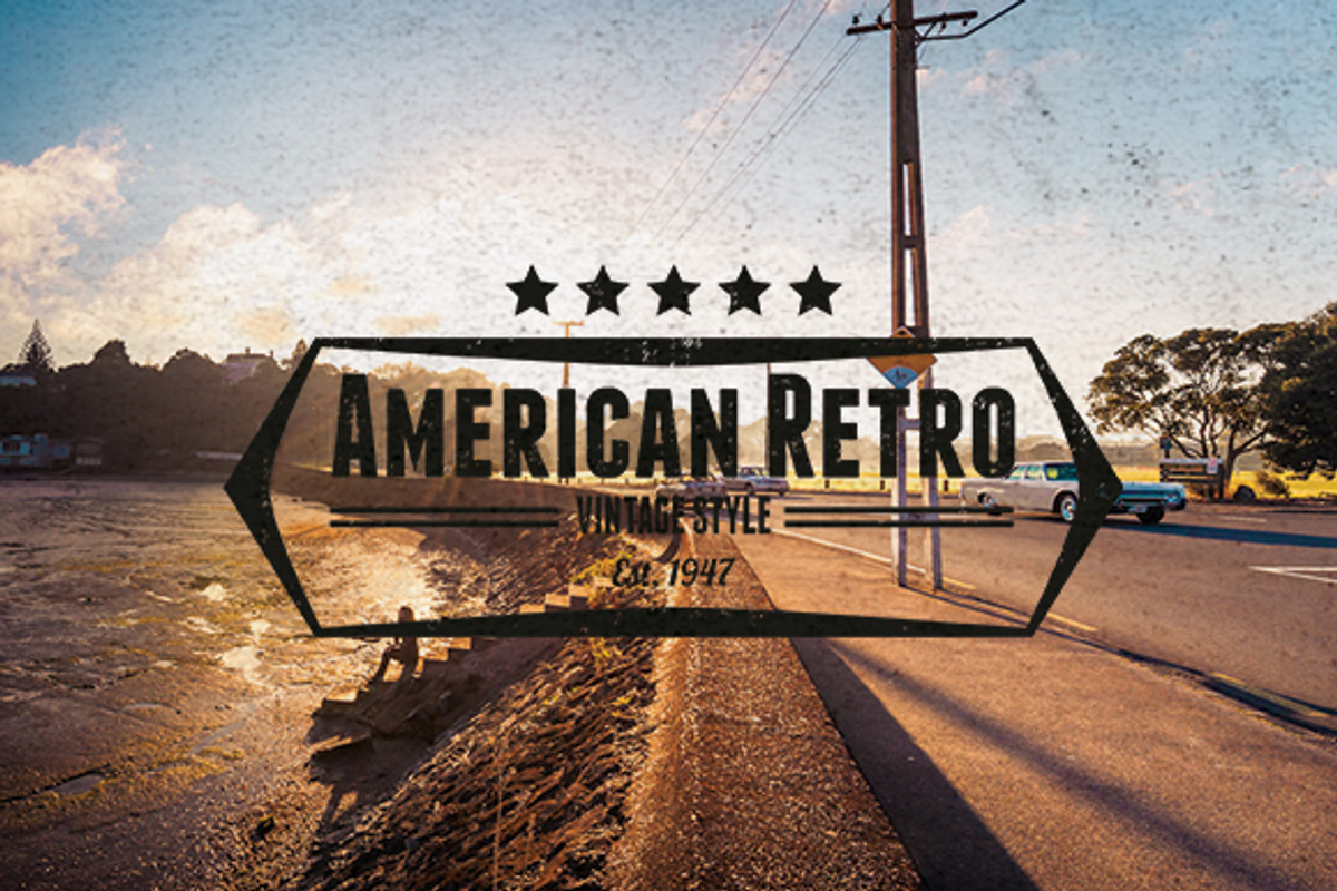 4 Badges Vintage Style preview 3