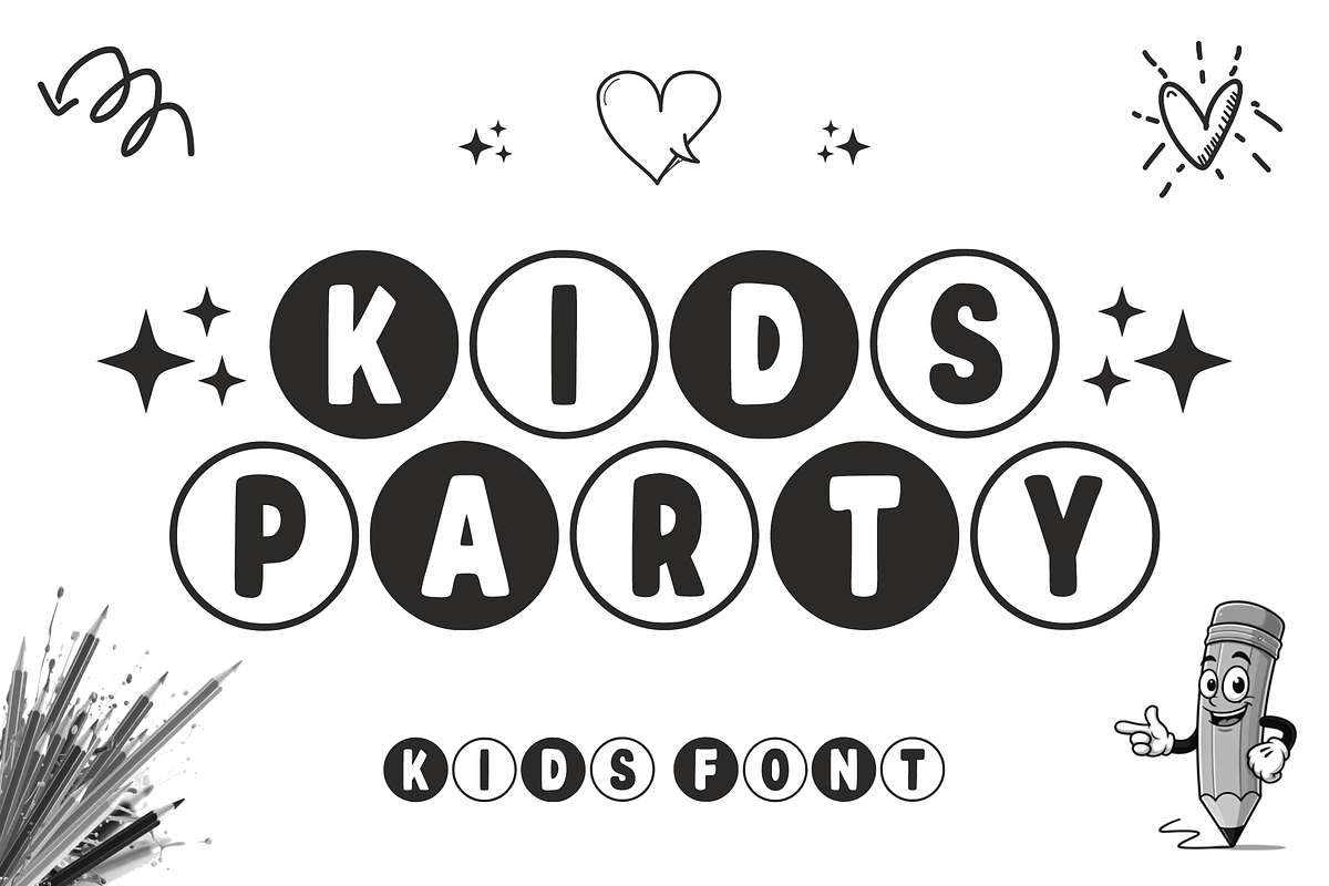 Back To School - Display Font, a Font by KiddoGlyphs Studio (Photo 3 of 5)