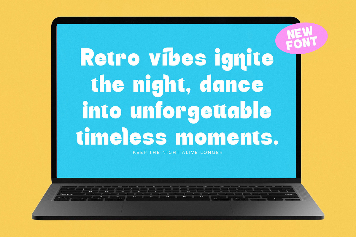 Funky Glitter Modern Sans Font, a Sans Serif Font by timelesstype.co (Photo 9 of 20)