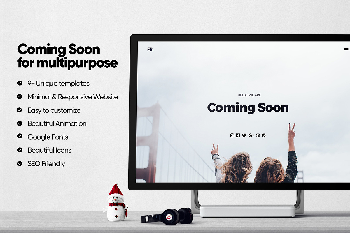 Coming Soon Minimal Template, a Websites & App Template by Faizur Rehman (Photo 4 of 8)