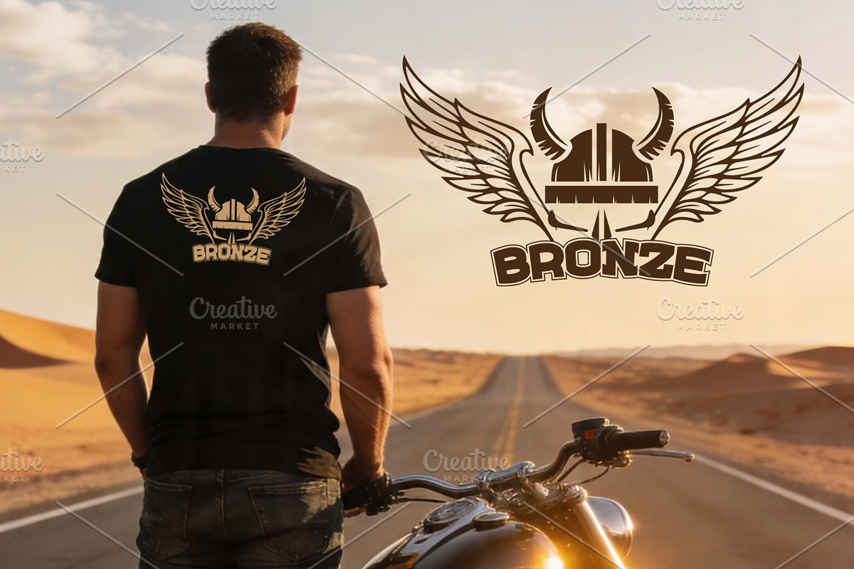 Viking Bronze Helmet Logo, a Branding & Logo Template by Atlantis X Nurman Arbai (Photo 1 of 4)