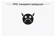 Bored and Moody Devil Emojis, a Solid Icon by Designfour (Thumbnail 4 of 7)