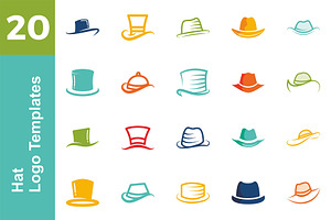 20 Logo Hat Templates Bundle