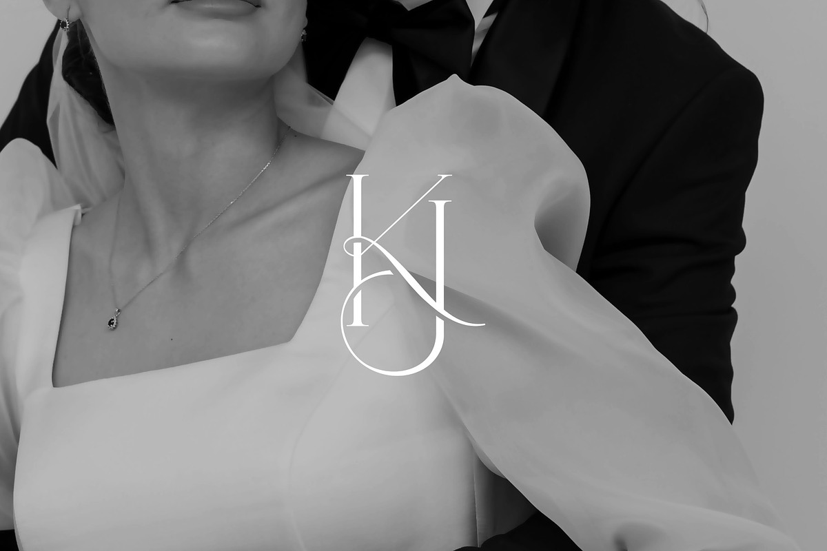 KJ monogram, a Branding & Logo Template by LINKED LETTERS STUDIO (Photo 2 of 3)