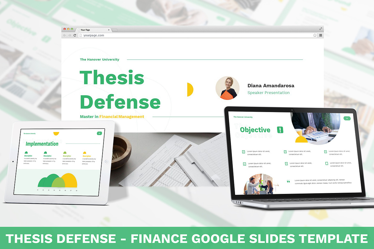 Thesis Defense - Google Slides, a Presentation Template by SlideFactory (Photo 1 of 4)