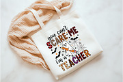 You Can't Scare Me I'm A Teacher Png, an Illustration by Watercolor design (Thumbnail 3 of 3)