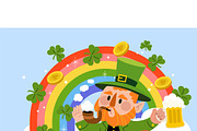 Pot of Gold Leprechaun, a Person Illustration by MISS CHATZ (Thumbnail 3 of 3)