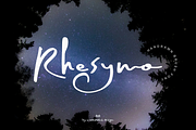 Rhesymo Brush Script, a Script Font by madeDeduk (Thumbnail 1 of 8)