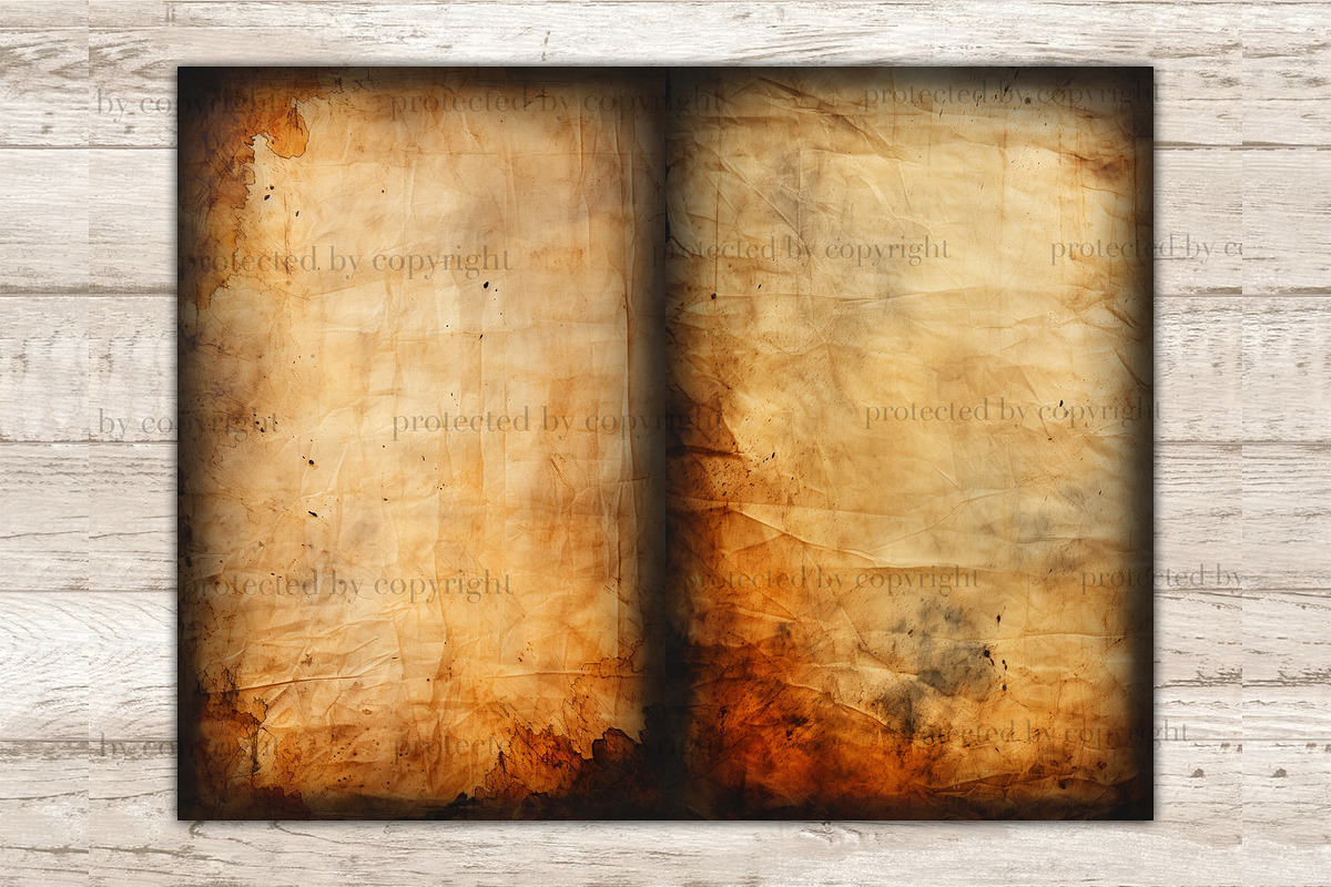 Burnt Paper Junk Journal Pages, a Texture Illustration by GlamArtZhanna (Photo 8 of 10)