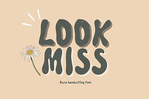 Look Miss Font