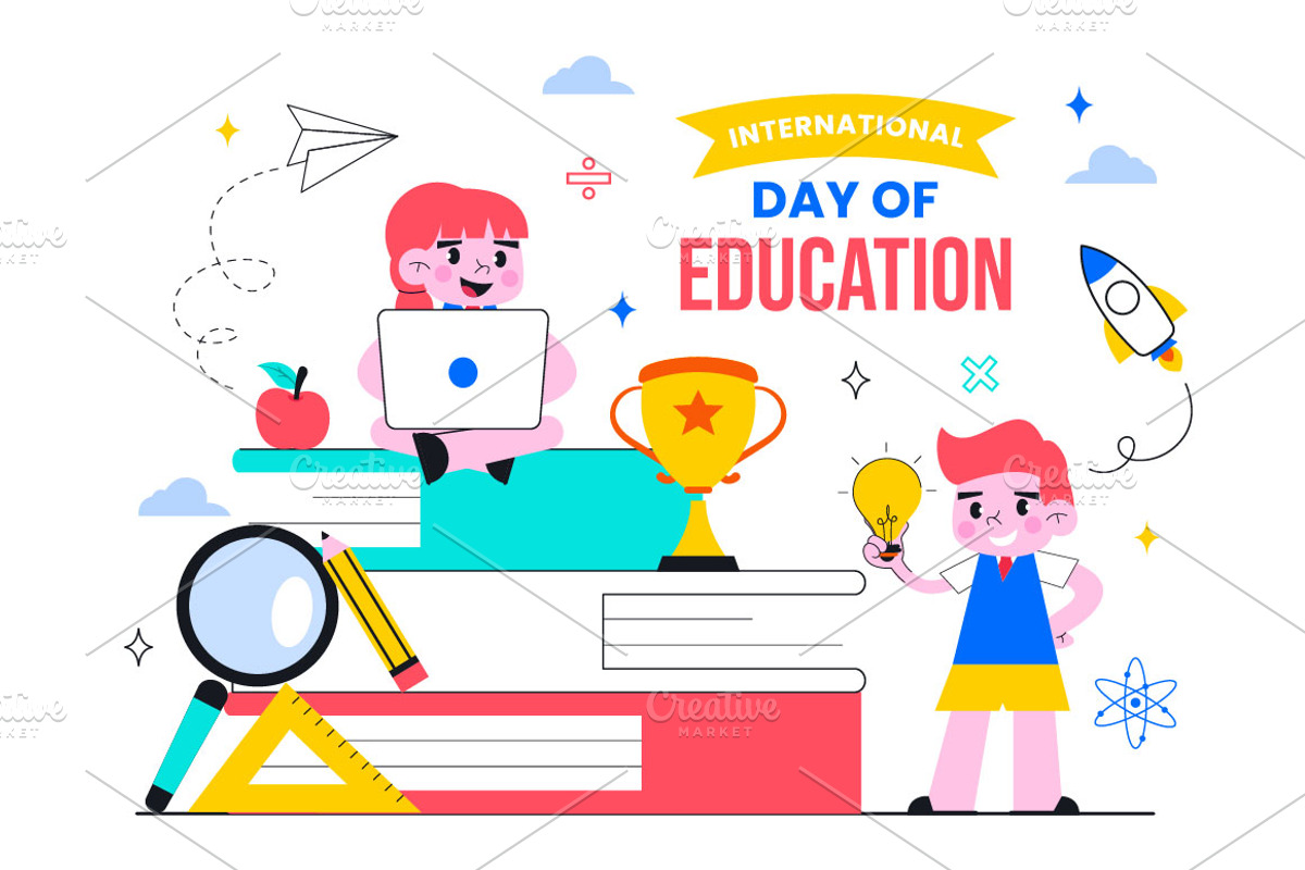 11 International Day of Education, an Education Illustration by denayunebgt (Photo 4 of 5)