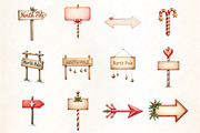 Christmas North Pole Sign Clipart, an Illustration by CrexoraLab (Thumbnail 2 of 5)