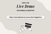 Social Media Manager Website Canva, a Landing Page Template by Preset Pixels (Thumbnail 9 of 10)