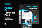Podcast Day Instagram Post, a Social Media Template by CavenArt (Thumbnail 1 of 5)