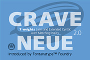 Crave Neue, a Sans Serif Font by Fontanatype (Thumbnail 1 of 16)