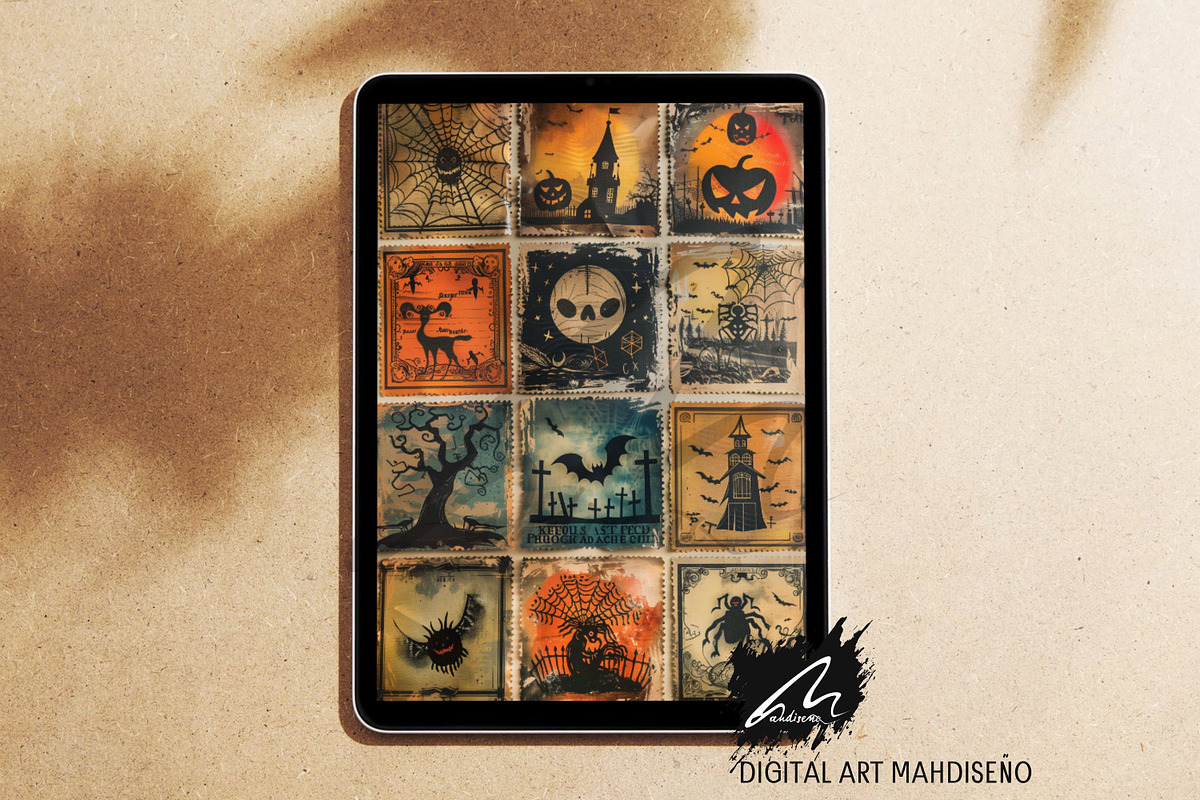 Whimsical Halloween Ephemera Kit, a Seasonal Illustration by Digital Art Mahdiseño (Photo 8 of 9)