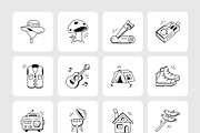 85 Camping Doodles, an Outline Icon by Prosymbols (Thumbnail 6 of 8)