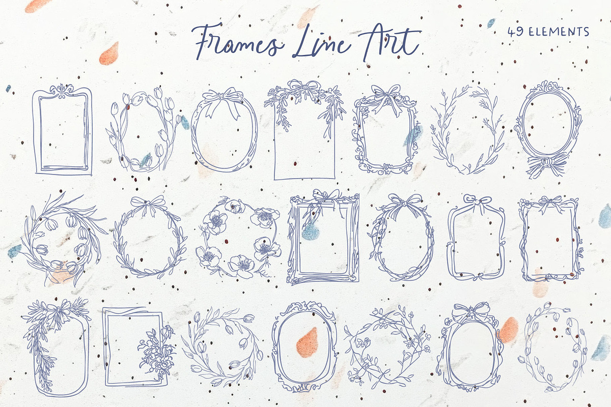 Whimsical Spring Line Art, an Object Graphic by MaNechaeva (Photo 6 of 9)