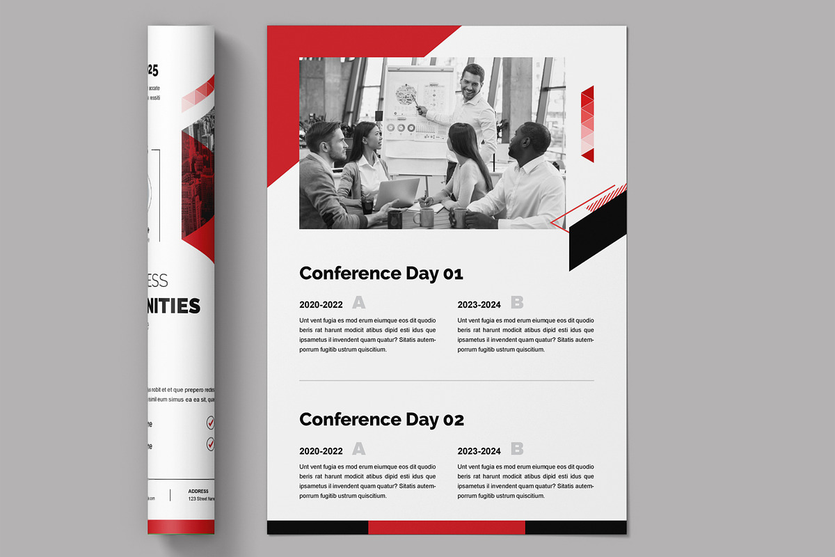 Business Conference Agenda Flyer, a Flyer Template by ContestDesign (Photo 3 of 3)
