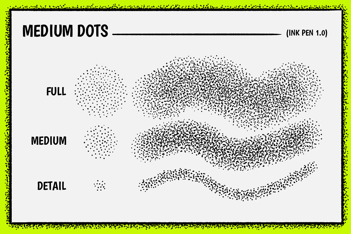 Photoshop ink and stippling brushes, a Brush Add-On by Graphic Roadie (Photo 4 of 7)