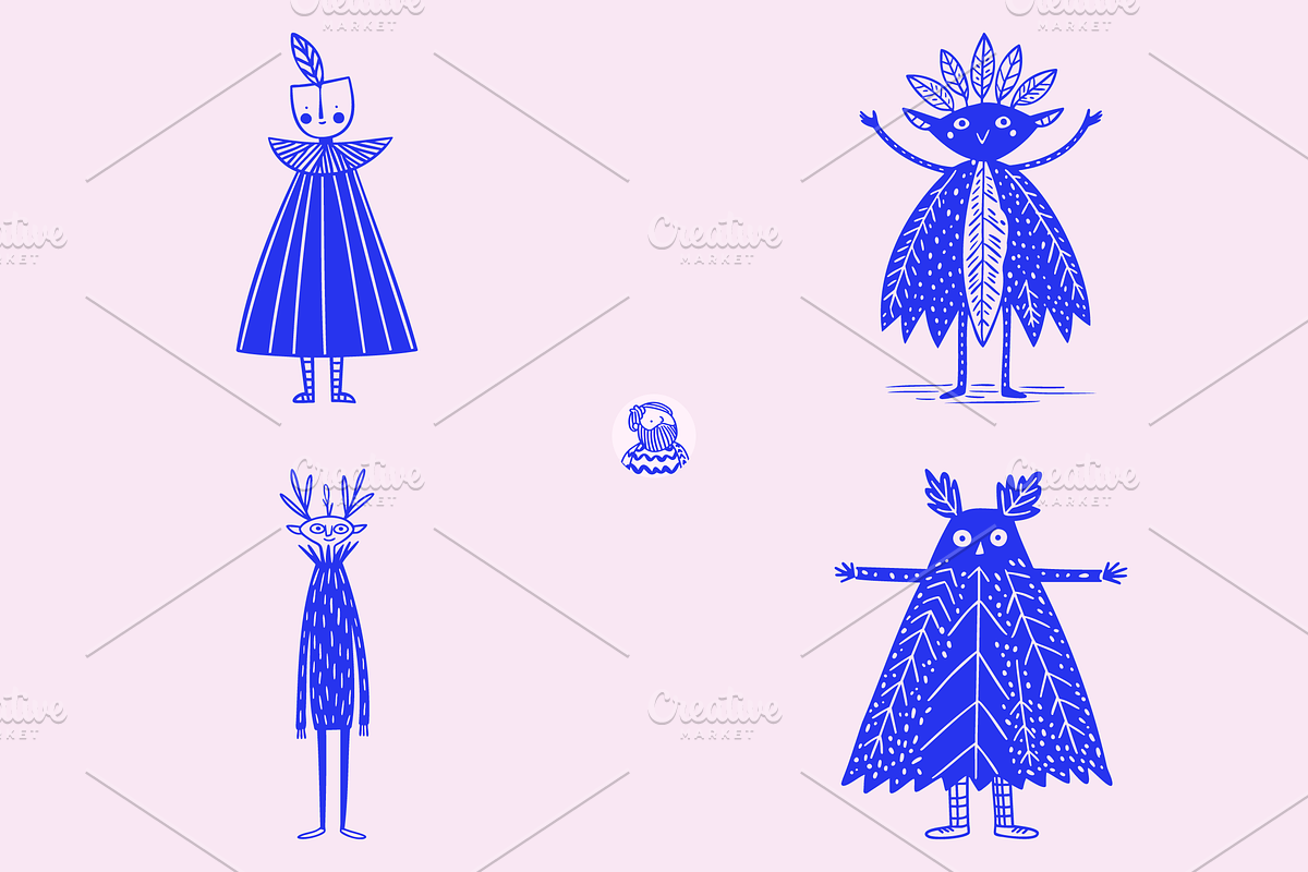 Forest Spirit Characters, a Seasonal Illustration by Danil Polshin (Photo 1 of 5)