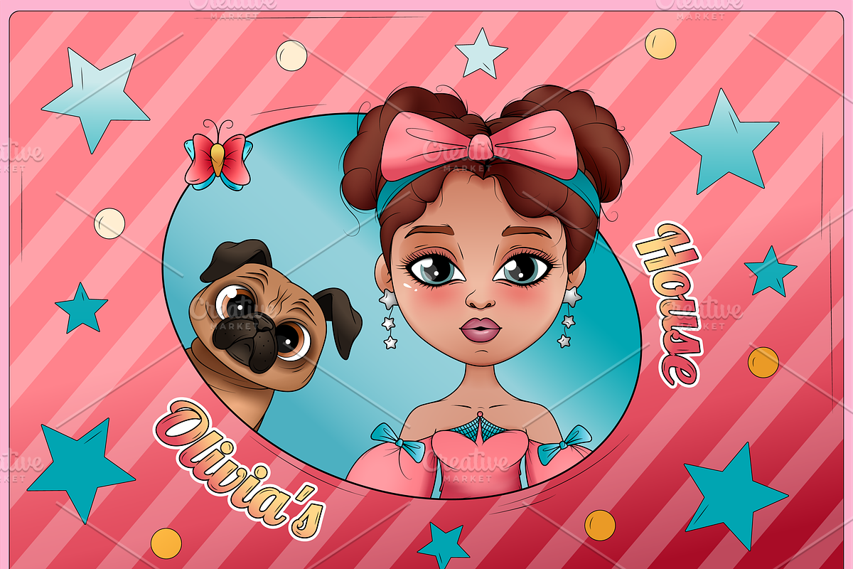 Velcro game for kids Olivia's House, a Brochure Template by MYAFKA (Photo 2 of 15)