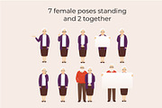 Senior man and woman bundle, a Person Illustration by Volha Hlinskaya (Thumbnail 5 of 5)