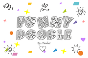 FUNNY DOODLE- Playful Whimsical Font, a Sans Serif Font by KiddoGlyphs Studio (Thumbnail 1 of 3)