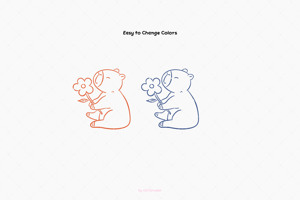 Hand Drawn Capybara Clipart Set, an Animal Illustration by Victoruler (Photo 4 of 4)