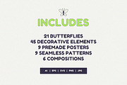 Quirky B-Flies - Clipart Collection, a Graphic by Leila Divine (Thumbnail 3 of 13)
