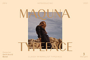 Maquna - Stylish Sans Serif Typeface, a Sans Serif Font by CCS Type (Thumbnail 1 of 18)