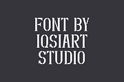 Brogsen - Military Stencil Font, a Serif Font by Iqsiart Studio (Thumbnail 4 of 7)