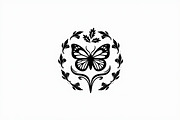 Butterfly Wreath Clipart Set, an Illustration by musafir_fashion (Thumbnail 9 of 9)