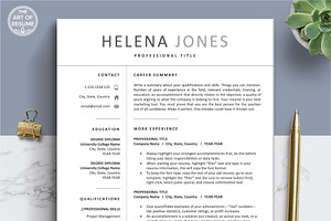 Executive Resume, Simple CV Template