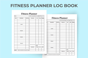 Fitness Planner Logbook KDP Interior