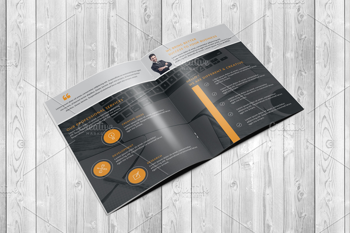 Corporate Bi-Fold Brochure Template, a Brochure Template by Alice_s (Photo 2 of 10)