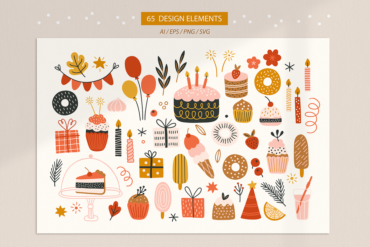 Happy Birthday Kit, a Decorative Illustration by miumiu (Photo 5 of 16)