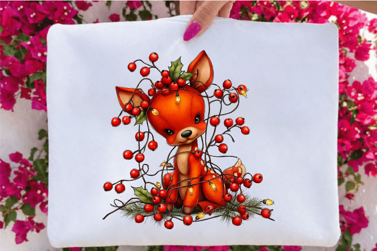 Whimsical Woodland Christmas Animals, an Animal Illustration by SVGArt (Photo 4 of 5)
