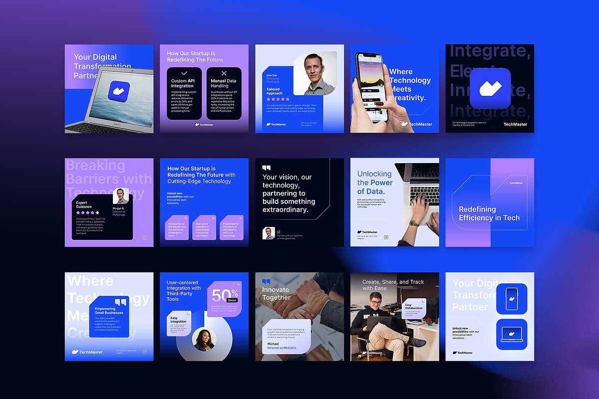 Tech Startup Company Instagram Post, a Social Media Template by Louds Studio (Photo 5 of 5)