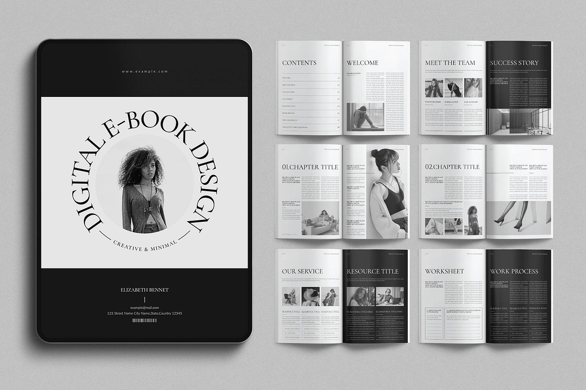 Digital Ebook Template, a Brochure Template by E-Type (Photo 1 of 7)
