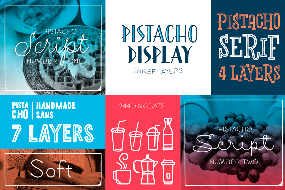 Pistacho Typefamily, a Handwritten Font by Calderón (Photo 14 of 14)