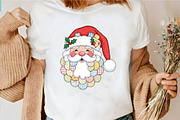 Santa Retro Christmas Shirt, Cute Sa, an Illustration by CrexoraLab (Thumbnail 4 of 4)