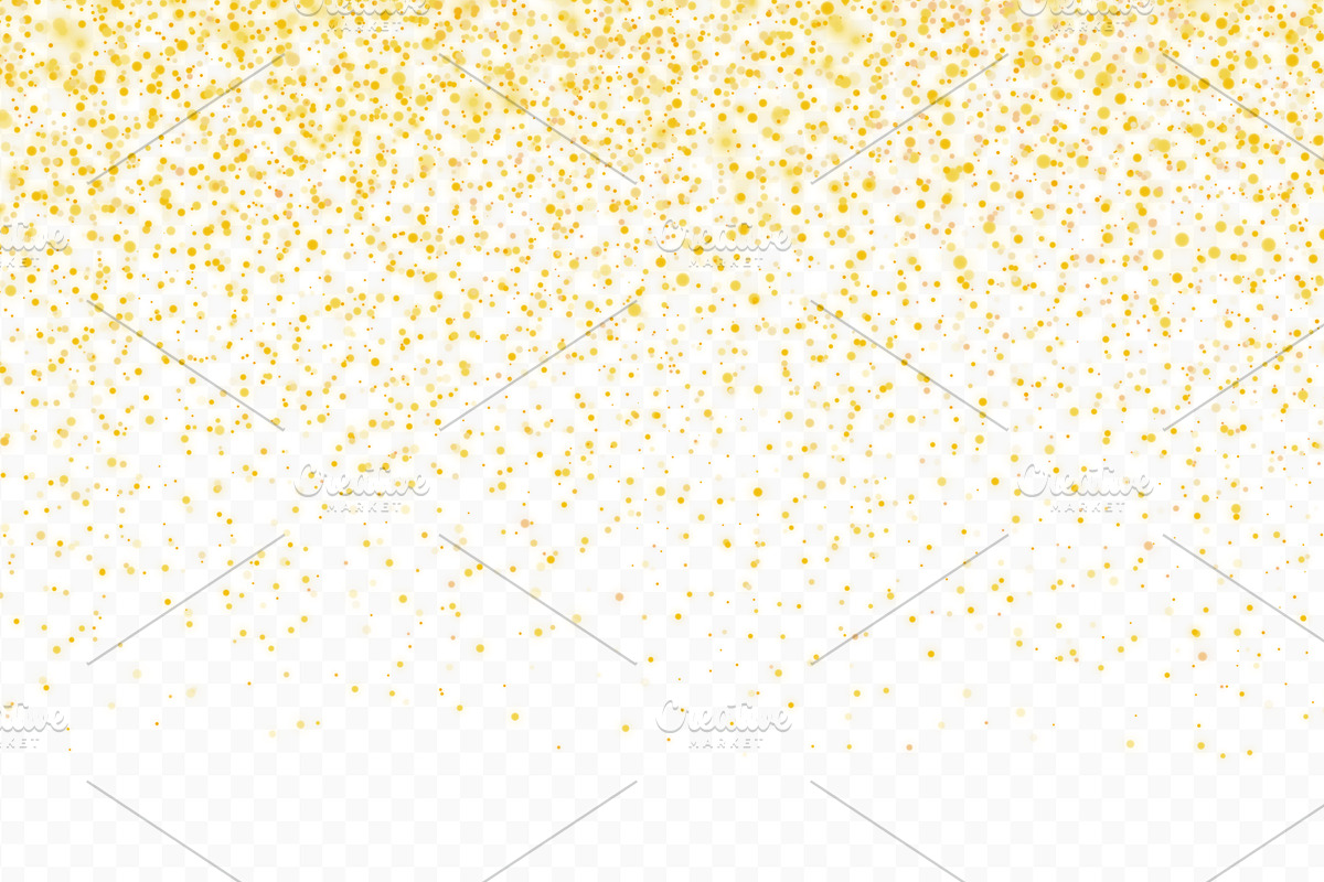 Golden glitter confetti background, a Decorative Illustration by Yayasya (Photo 3 of 3)