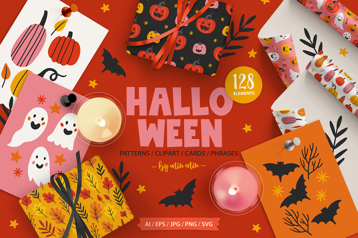 Halloween Kit #5, a Seasonal Illustration by miumiu (Photo 1 of 15)