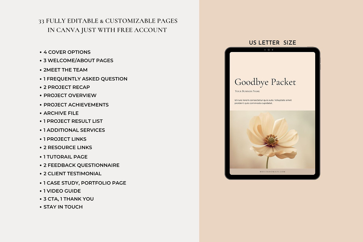 Client Welcome Services Bundle CANVA, a Brochure Template by Deepa Template Studio (Photo 18 of 23)