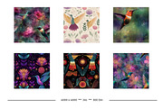 Hummingbird Retro Art Style Patterns, a Pattern Graphic by karenfoleyphoto (Thumbnail 9 of 11)