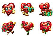 Heart Funny valentine clip-art, an Illustration by CreationArt (Thumbnail 4 of 6)