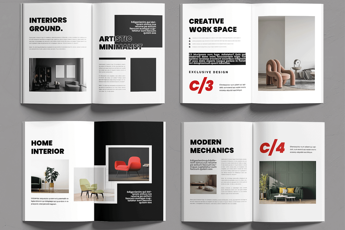 Interior Design Brochure Portfolio, a Brochure Template by MightyDesign (Photo 3 of 6)