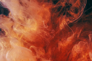 Color smog splash paint texture orange art water